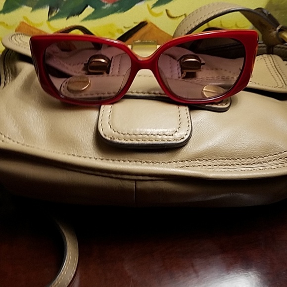 Calvin Klein red frame glasses - Picture 3 of 5